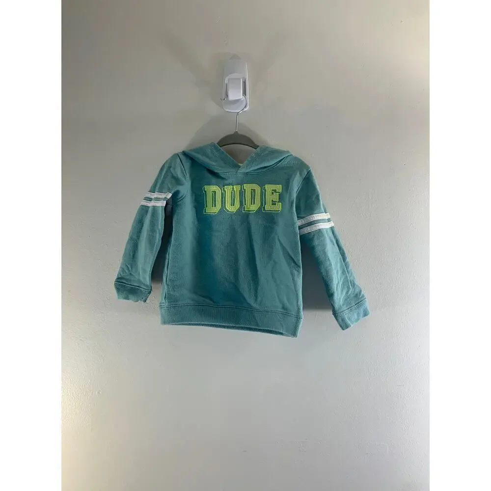 BABY B’GOSH Boy’s “Dude” Hooded Pullover / Size: 24 Months